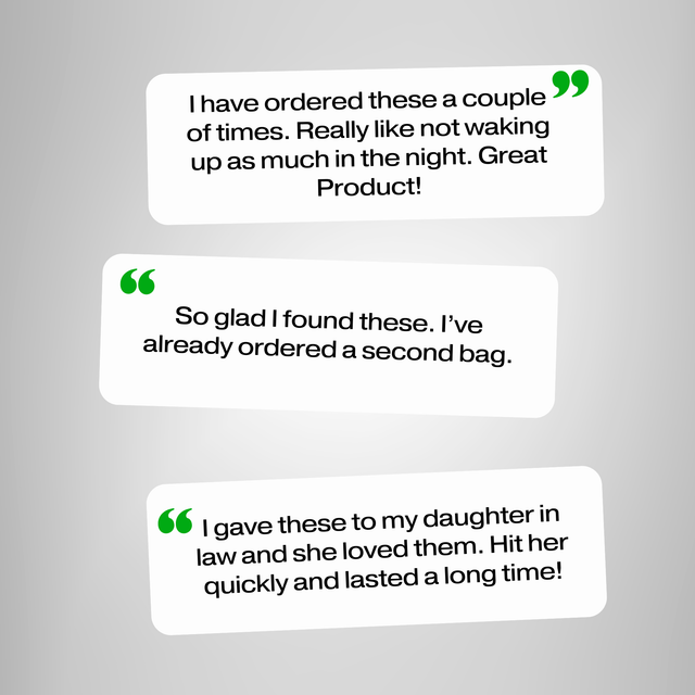 Product reviews displayed on a gray background